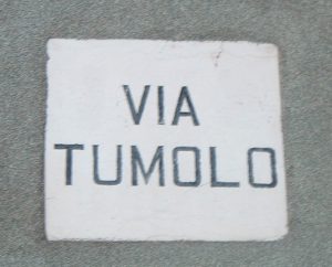 Street sign - via Tumolo